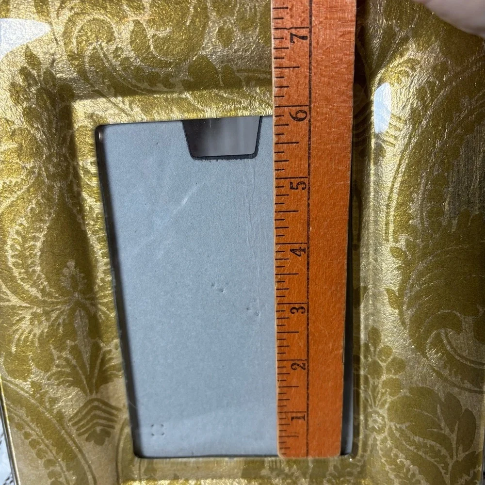 Elegant Gold Foiled Glass Picture Frame 4 X 6